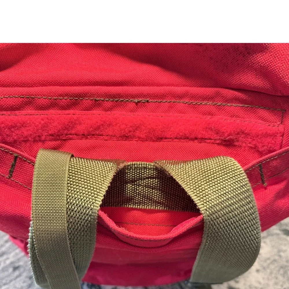 Vintage 1985 Helena Industries Red Canvas FSS Personal Gear Pack Backpack USA